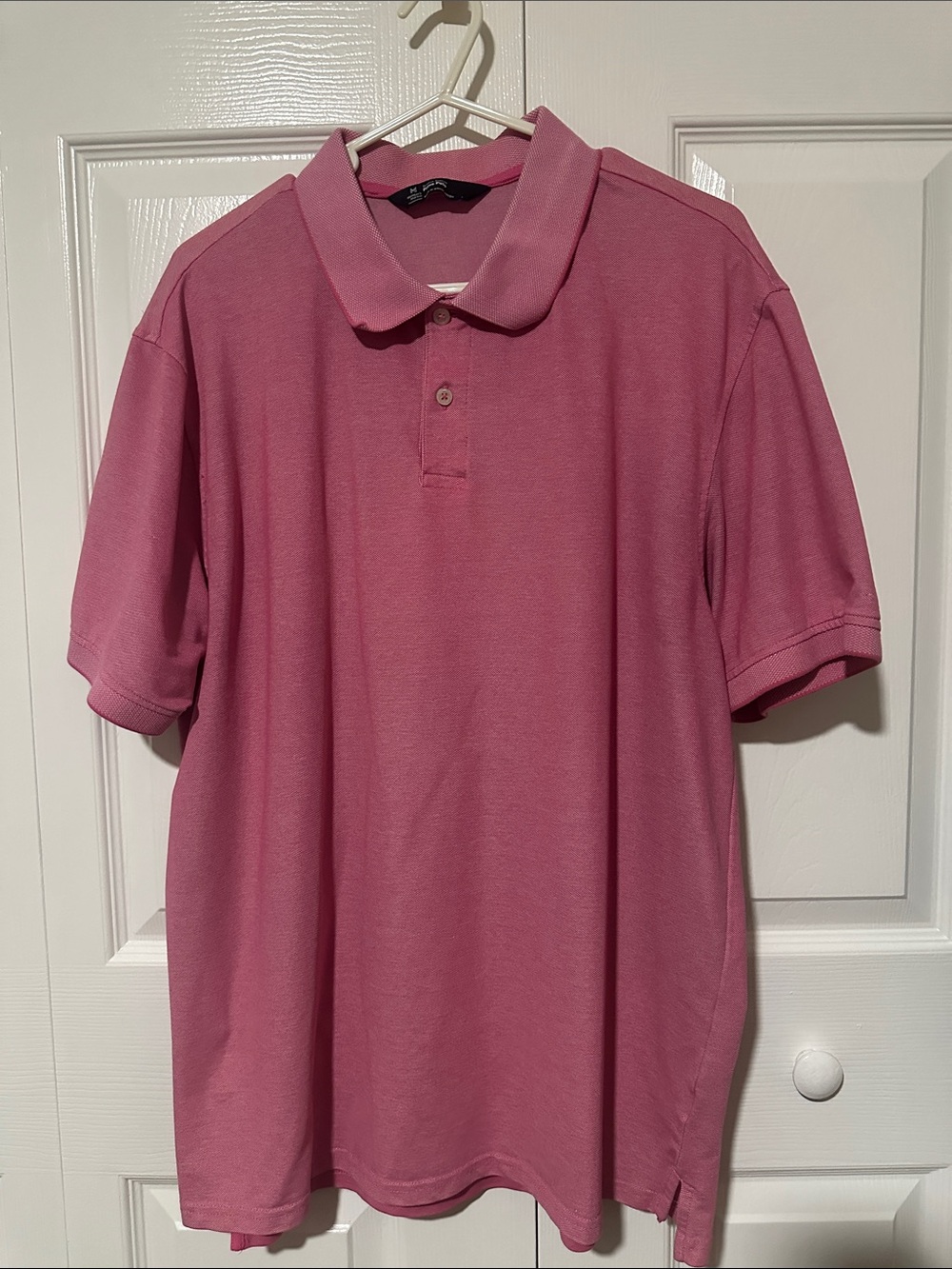 Men's Pink Polo Shirt with Classic Collar